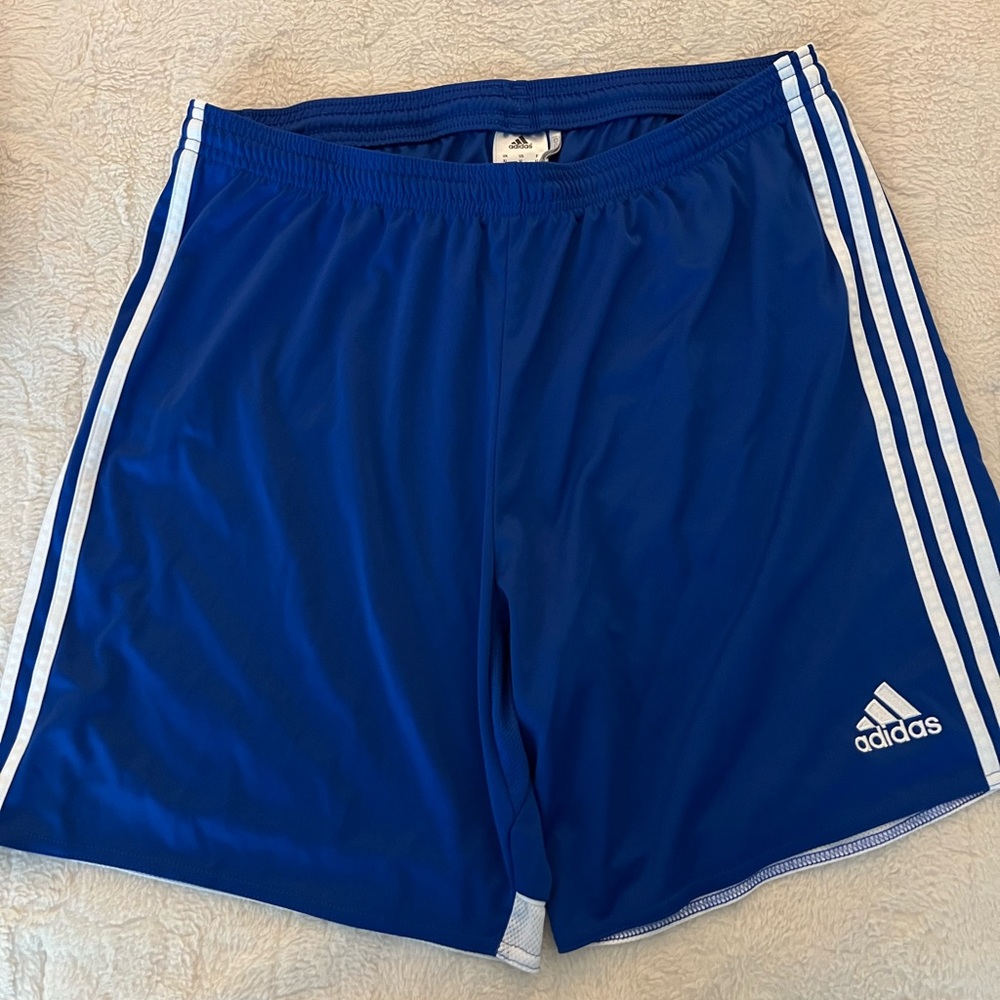 2 pair Adidas soccer shorts.  Mens XL